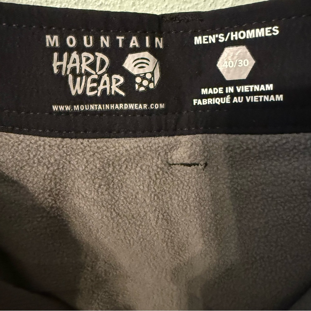 NWT Mountain Hardwear Yumalino Fleece Lined Pants Size 40 Men UPF 50 - Picture 3 of 10